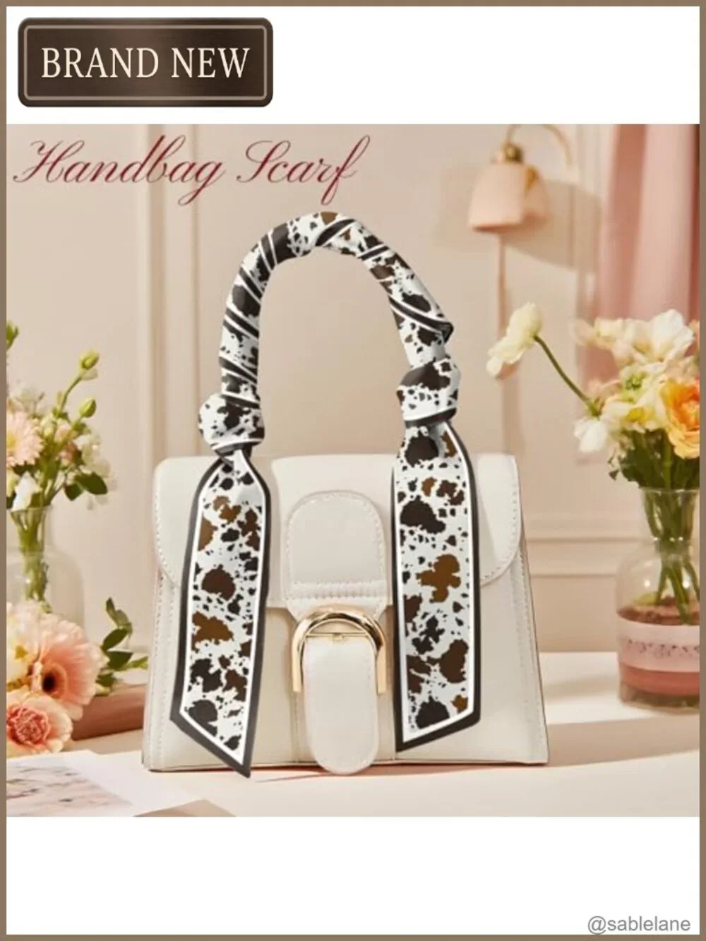 Silk Feeling Satin Scarf Long Thin Fashion Hair Neck Handbag Decoration